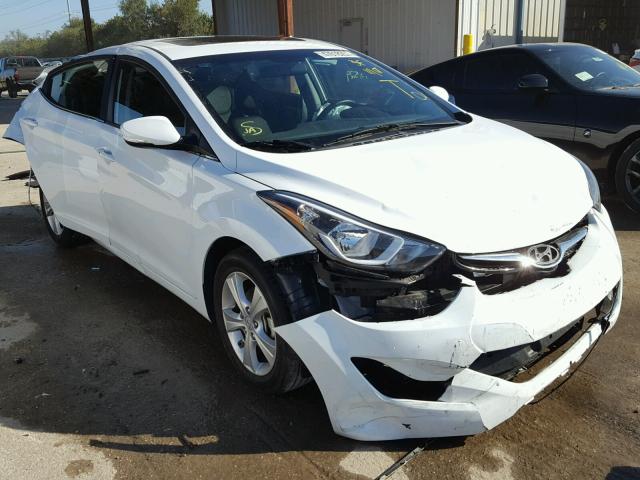 5NPDH4AE9GH783666 - 2016 HYUNDAI ELANTRA SE WHITE photo 1