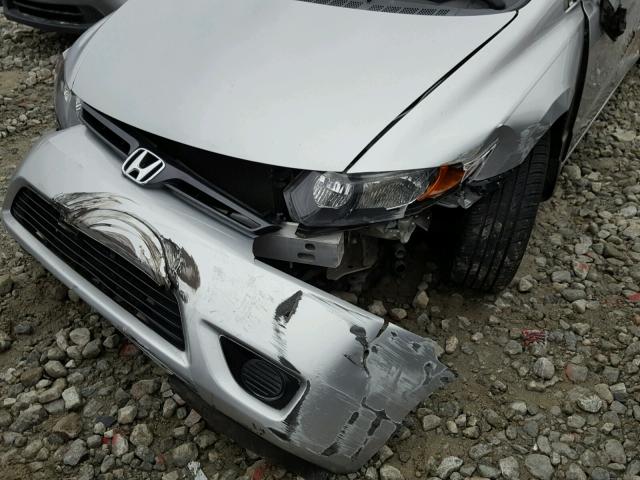 2HGFG12887H550410 - 2007 HONDA CIVIC EX SILVER photo 9