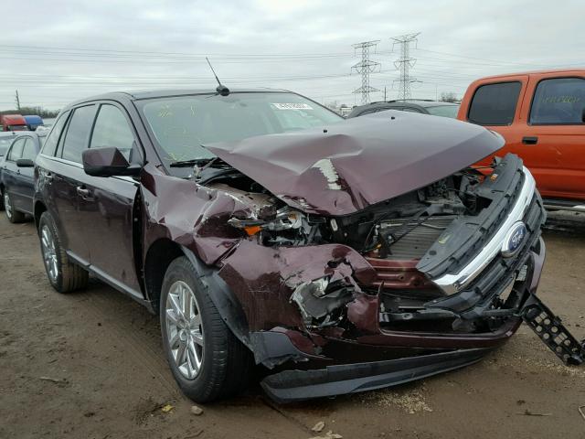 2FMDK4KC6BBA35830 - 2011 FORD EDGE LIMIT BURGUNDY photo 1