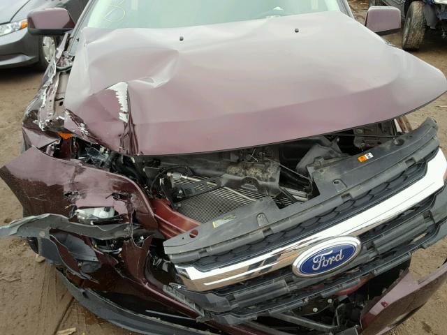 2FMDK4KC6BBA35830 - 2011 FORD EDGE LIMIT BURGUNDY photo 7