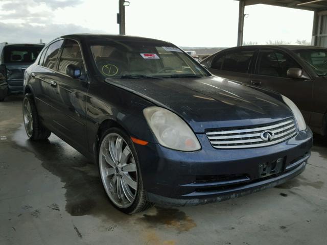 JNKCV51E54M112490 - 2004 INFINITI G35 BLUE photo 1