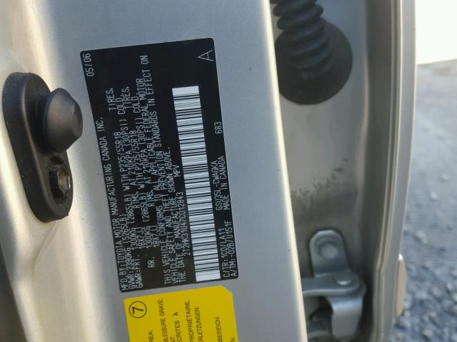 2T2HK31U47C012843 - 2007 LEXUS RX 350 SILVER photo 10