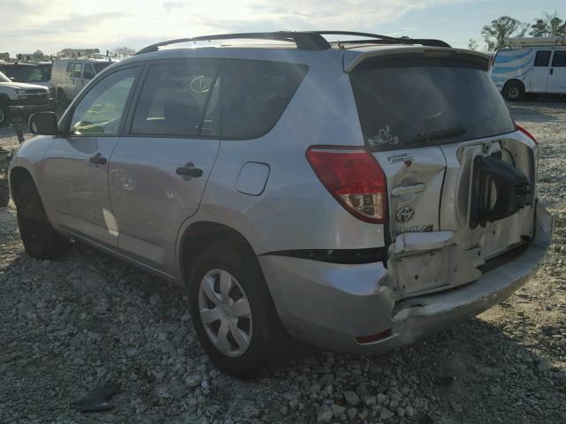 JTMZD33V586059977 - 2008 TOYOTA RAV4 SILVER photo 3