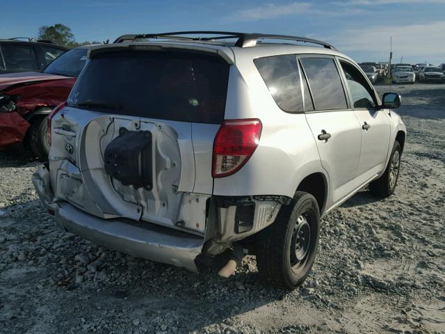 JTMZD33V586059977 - 2008 TOYOTA RAV4 SILVER photo 4