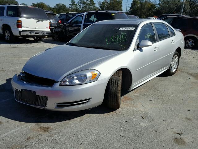 2G1WG5E38C1283576 - 2012 CHEVROLET IMPALA LT SILVER photo 2