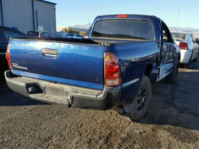 5TENX22N06Z318070 - 2006 TOYOTA TACOMA BLUE photo 4