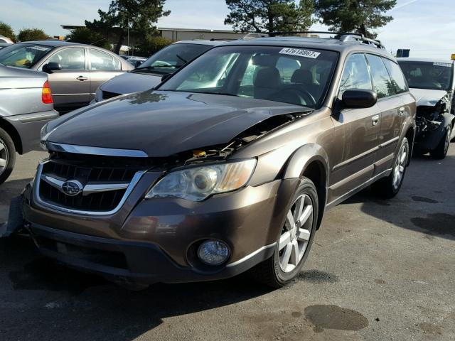 4S4BP62C487338272 - 2008 SUBARU OUTBACK 2. BROWN photo 2