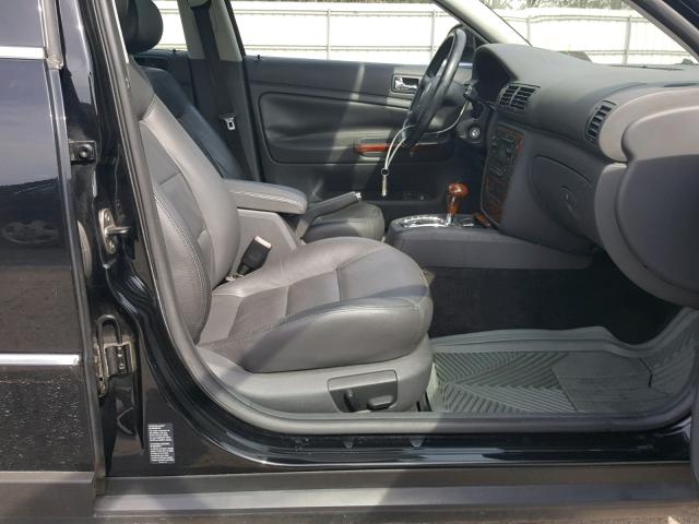 WVWTU63B35E076341 - 2005 VOLKSWAGEN PASSAT GLX BLACK photo 5