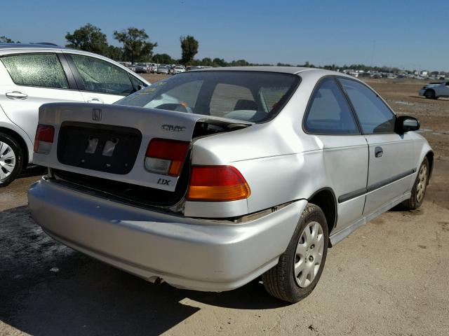 1HGEJ6223WL091245 - 1998 HONDA CIVIC DX SILVER photo 4