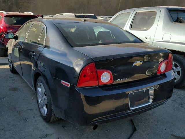 1G1ZC5EB7AF121377 - 2010 CHEVROLET MALIBU 1LT BLACK photo 3