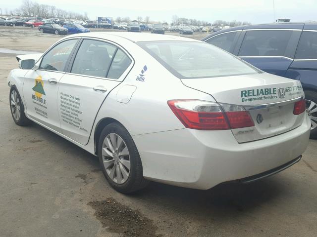 1HGCR2F89EA150266 - 2014 HONDA ACCORD EXL WHITE photo 3