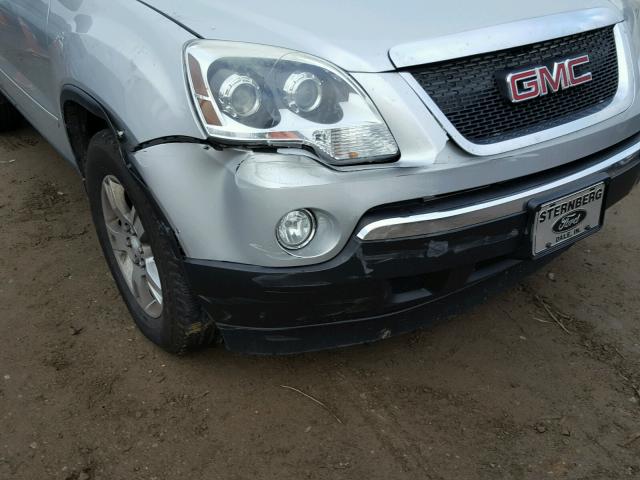 1GKKVPED0BJ151095 - 2011 GMC ACADIA SLE SILVER photo 10