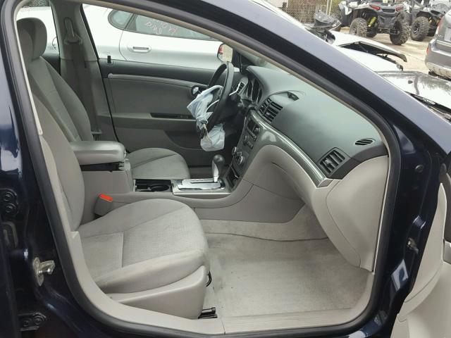 1G8ZS57B39F173683 - 2009 SATURN AURA XE BLUE photo 5