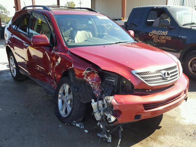 JTJGW31U382006811 - 2008 LEXUS RX 400H RED photo 1