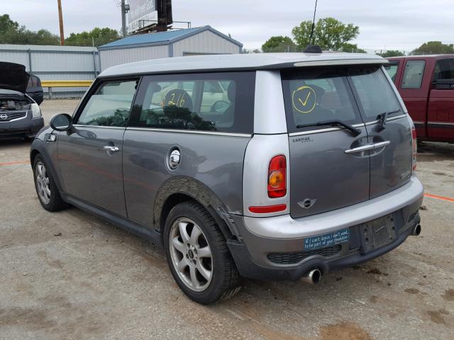 WMWMM33578TP88586 - 2008 MINI COOPER S C GRAY photo 3