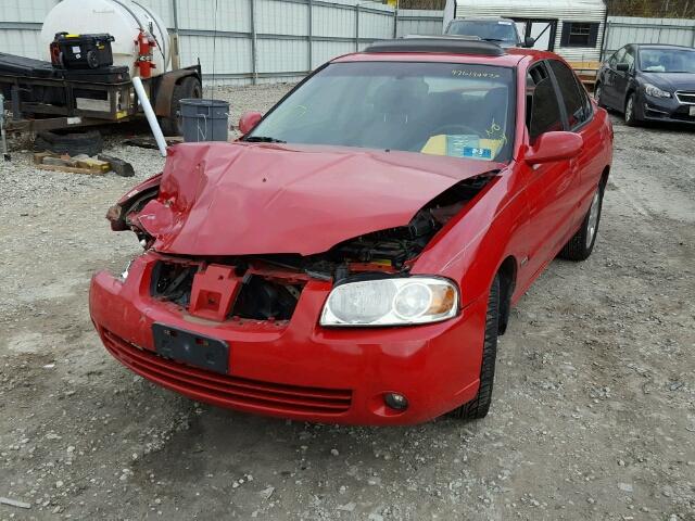 3N1CB51AX5L530954 - 2005 NISSAN SENTRA 1.8 RED photo 2