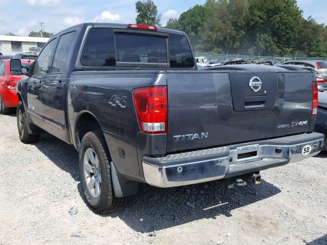 1N6BA0EC5CN305281 - 2012 NISSAN TITAN S GRAY photo 3