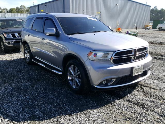 1C4RDHDG4EC396893 - 2014 DODGE DURANGO LI SILVER photo 1