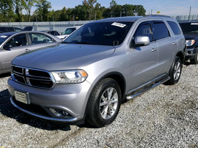 1C4RDHDG4EC396893 - 2014 DODGE DURANGO LI SILVER photo 2