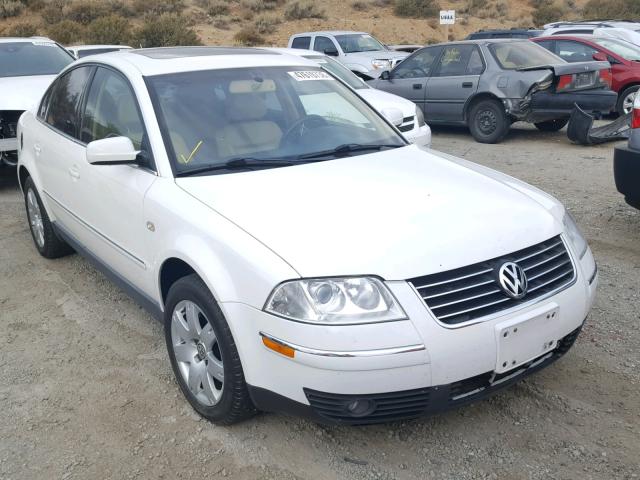 WVWTH63B52P078046 - 2002 VOLKSWAGEN PASSAT GLX WHITE photo 1