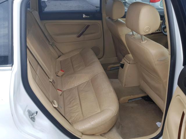WVWTH63B52P078046 - 2002 VOLKSWAGEN PASSAT GLX WHITE photo 6