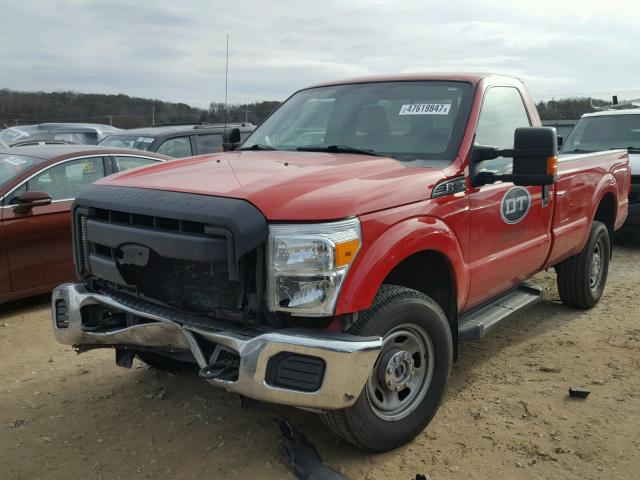 1FTRF3B60FEC68941 - 2015 FORD F350 SUPER RED photo 2