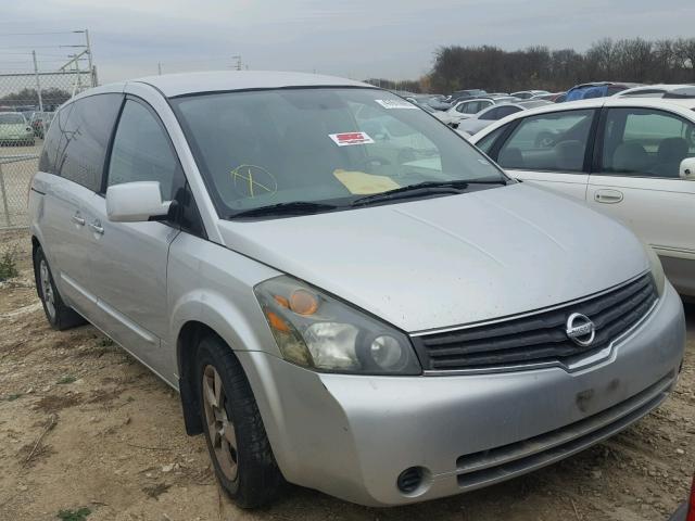 5N1BV28U17N119200 - 2007 NISSAN QUEST S SILVER photo 1