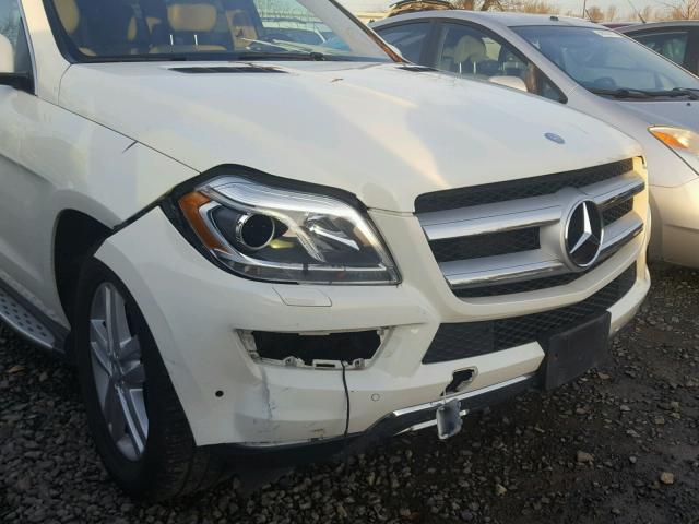 4JGDF7CE7DA232221 - 2013 MERCEDES-BENZ GL 450 4MA WHITE photo 9