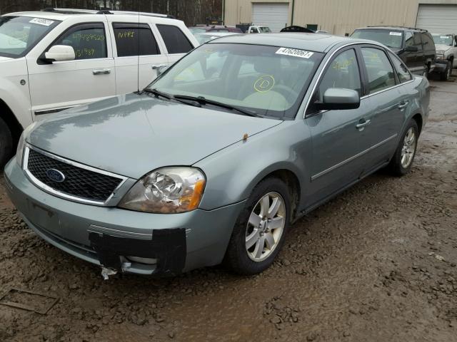 1FAFP241X5G184940 - 2005 FORD FIVE HUNDR GREEN photo 2