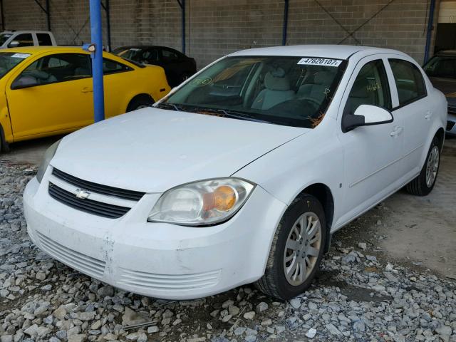 1G1AT58H297139899 - 2009 CHEVROLET COBALT LT WHITE photo 2