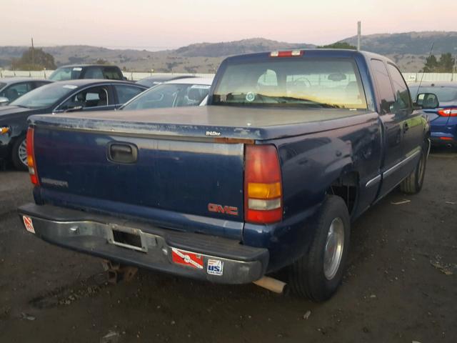 2GTEC19TX11341444 - 2001 GMC NEW SIERRA BLUE photo 4