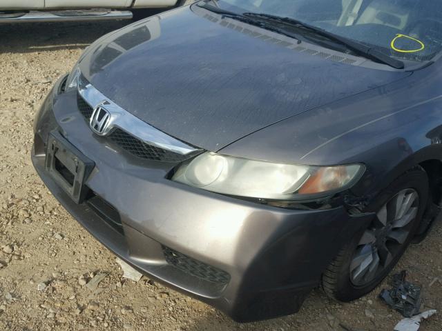 19XFA16999E007407 - 2009 HONDA CIVIC EXL Qəhvəyi foto 9
