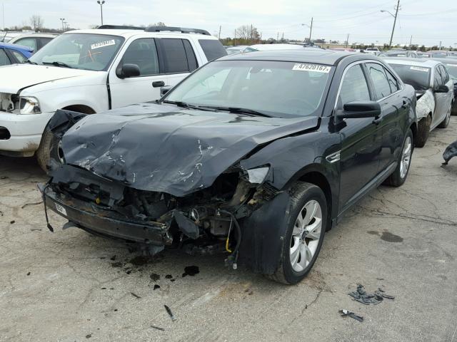 1FAHP2EW7BG189155 - 2011 FORD TAURUS SEL BLACK photo 2