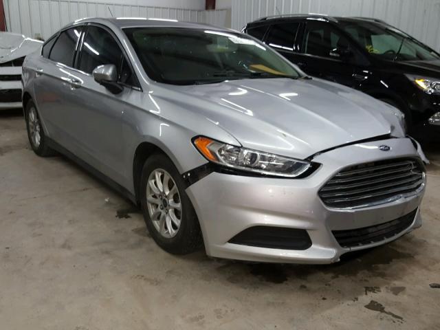 3FA6P0G71GR279242 - 2016 FORD FUSION S SILVER photo 1