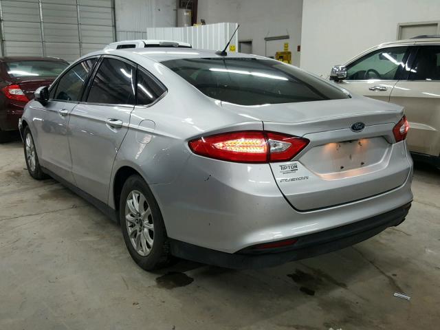 3FA6P0G71GR279242 - 2016 FORD FUSION S SILVER photo 3