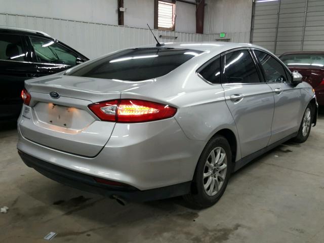 3FA6P0G71GR279242 - 2016 FORD FUSION S SILVER photo 4