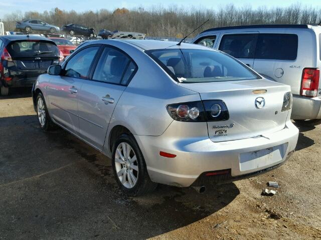 JM1BK32F171665516 - 2007 MAZDA 3 I SILVER photo 3