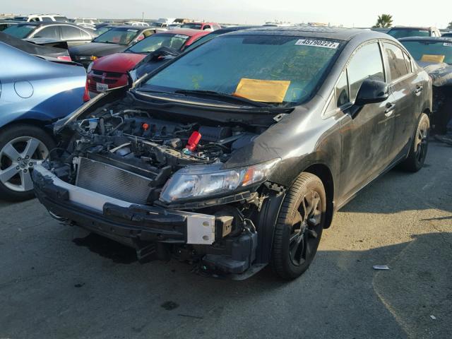 2HGFB2F9XDH516102 - 2013 HONDA CIVIC EXL BLACK photo 2