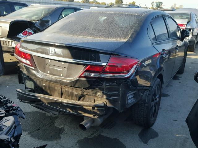 2HGFB2F9XDH516102 - 2013 HONDA CIVIC EXL أسود صورة 4