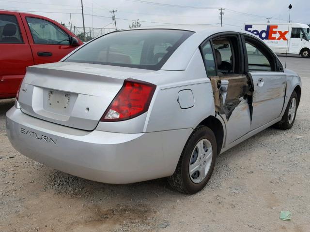 1G8AG52F85Z104568 - 2005 SATURN ION LEVEL SILVER photo 4