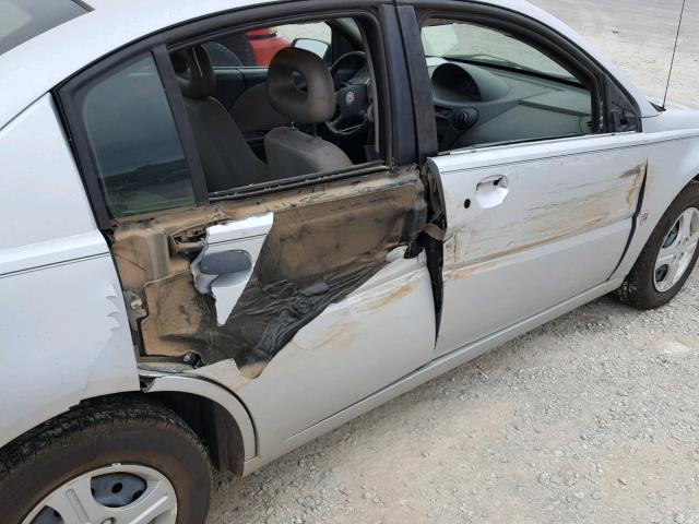 1G8AG52F85Z104568 - 2005 SATURN ION LEVEL SILVER photo 9