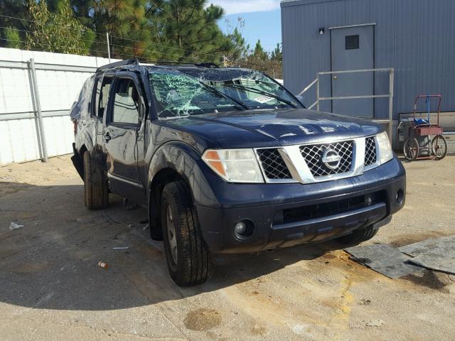 5N1AR18U57C627918 - 2007 NISSAN PATHFINDER BLUE photo 1