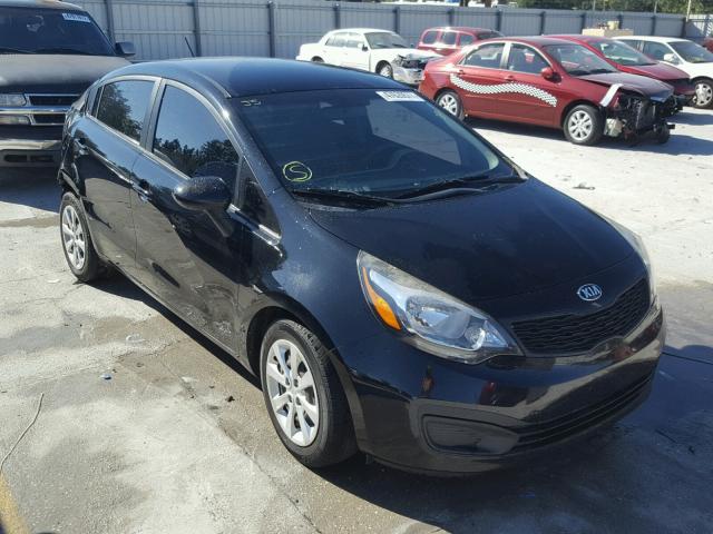 KNADM4A32E6363584 - 2014 KIA RIO LX BLACK photo 1