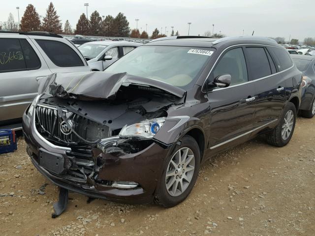 5GAKRBKD8HJ263533 - 2017 BUICK ENCLAVE BROWN photo 2
