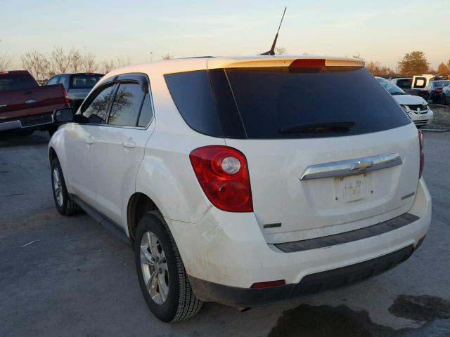 2GNALBEK6C6224720 - 2012 CHEVROLET EQUINOX LS WHITE photo 3