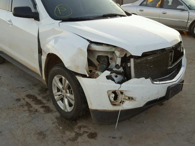 2GNALBEK6C6224720 - 2012 CHEVROLET EQUINOX LS WHITE photo 9