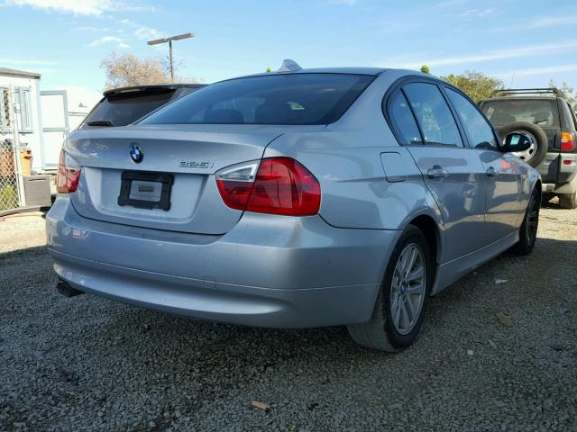 WBAVB17506NK38947 - 2006 BMW 325 I AUTO SILVER photo 4