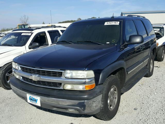 1GNEC13V75J248586 - 2005 CHEVROLET TAHOE C150 BLUE photo 2