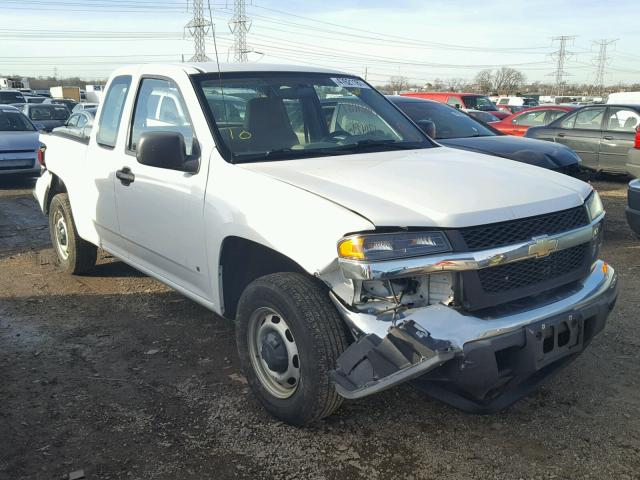 1GCCS19E288165038 - 2008 CHEVROLET COLORADO WHITE photo 1