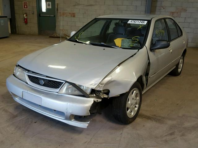 1N4AB41D0WC720628 - 1998 NISSAN SENTRA E SILVER photo 2